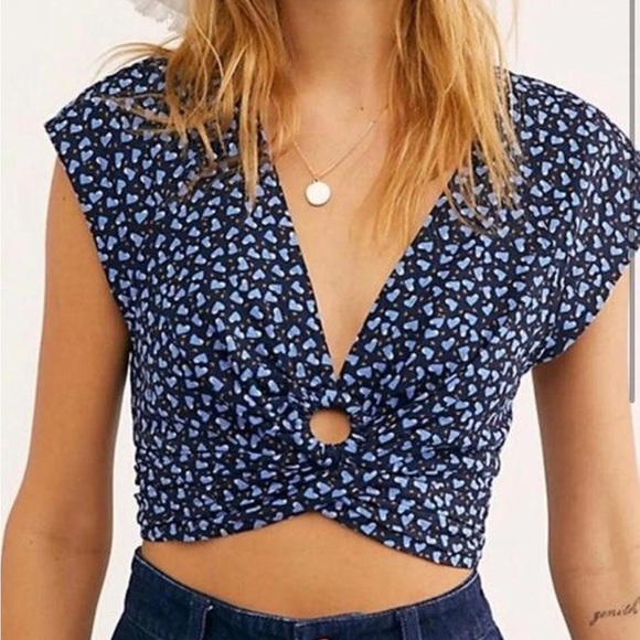 Free People Tops - Free People Havana Honey Midnight C Crop Top